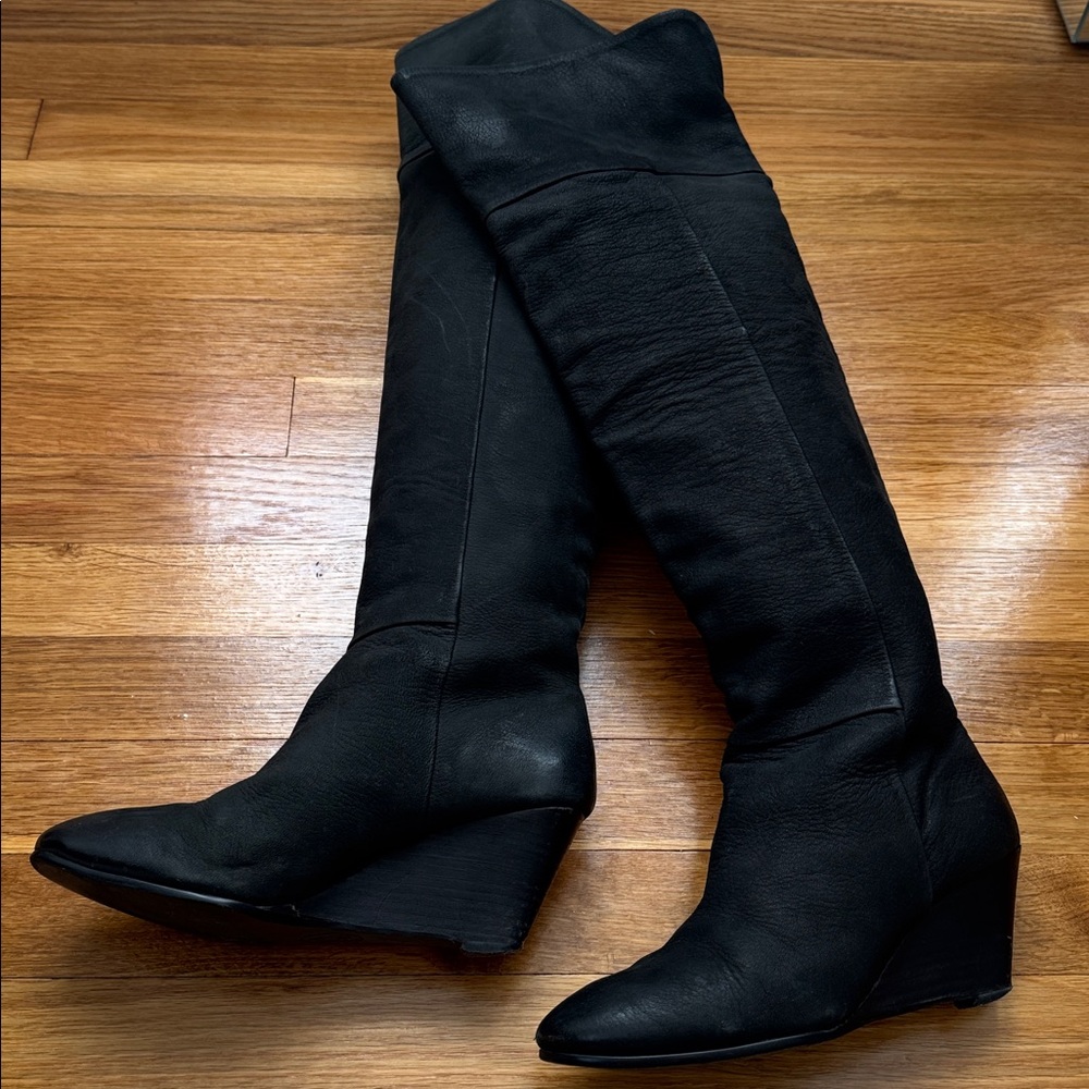 Ash Black Over the Knee Boots